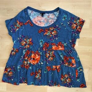 Torrid short sleeve babydoll top. Size 00